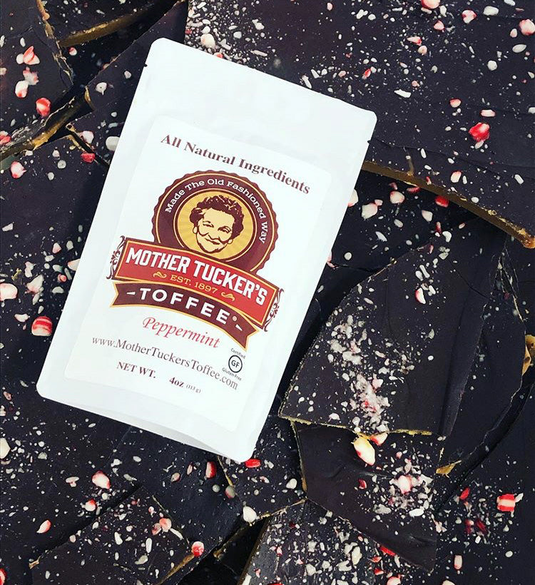 Peppermint Crunch Toffee 8 oz. - Mother Tucker's Toffee , - Gift