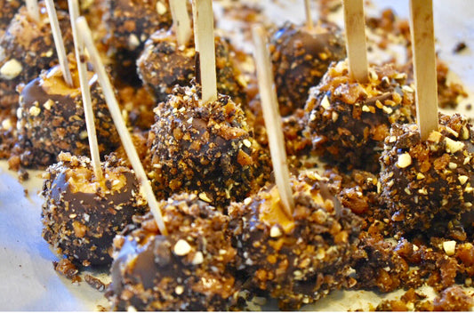 Mother Tucker's Toffee Banana Peanut Butter Chocolate Covered Toffee Pops