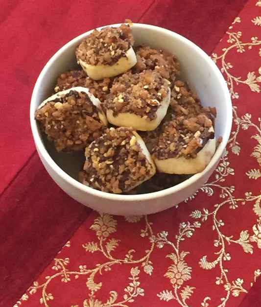 Mother Tucker's Toffee Dark Chocolate Shortbread Cookie Bites